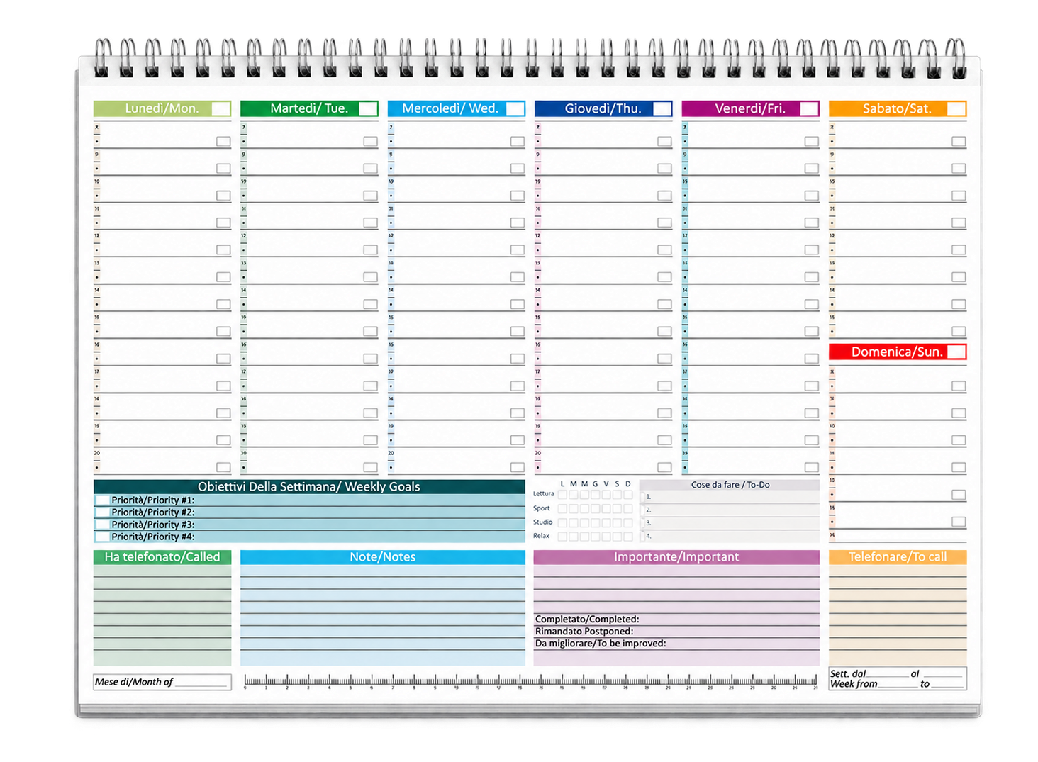 Planner A4 originale completo